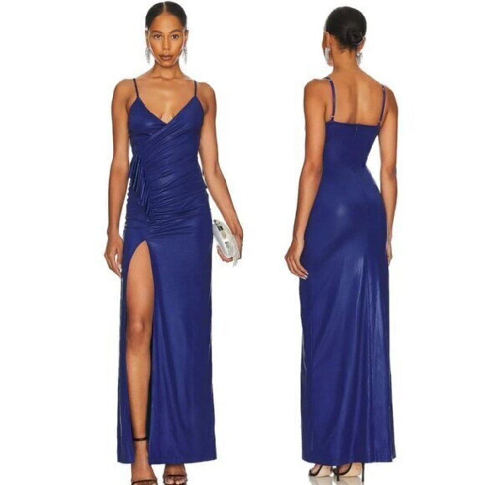 NBD Fiana Maxi Dress in Navy Blue
